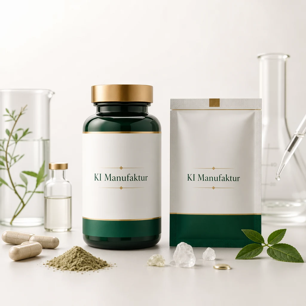 KI-generiertes Health Supplement PDP Produktbild